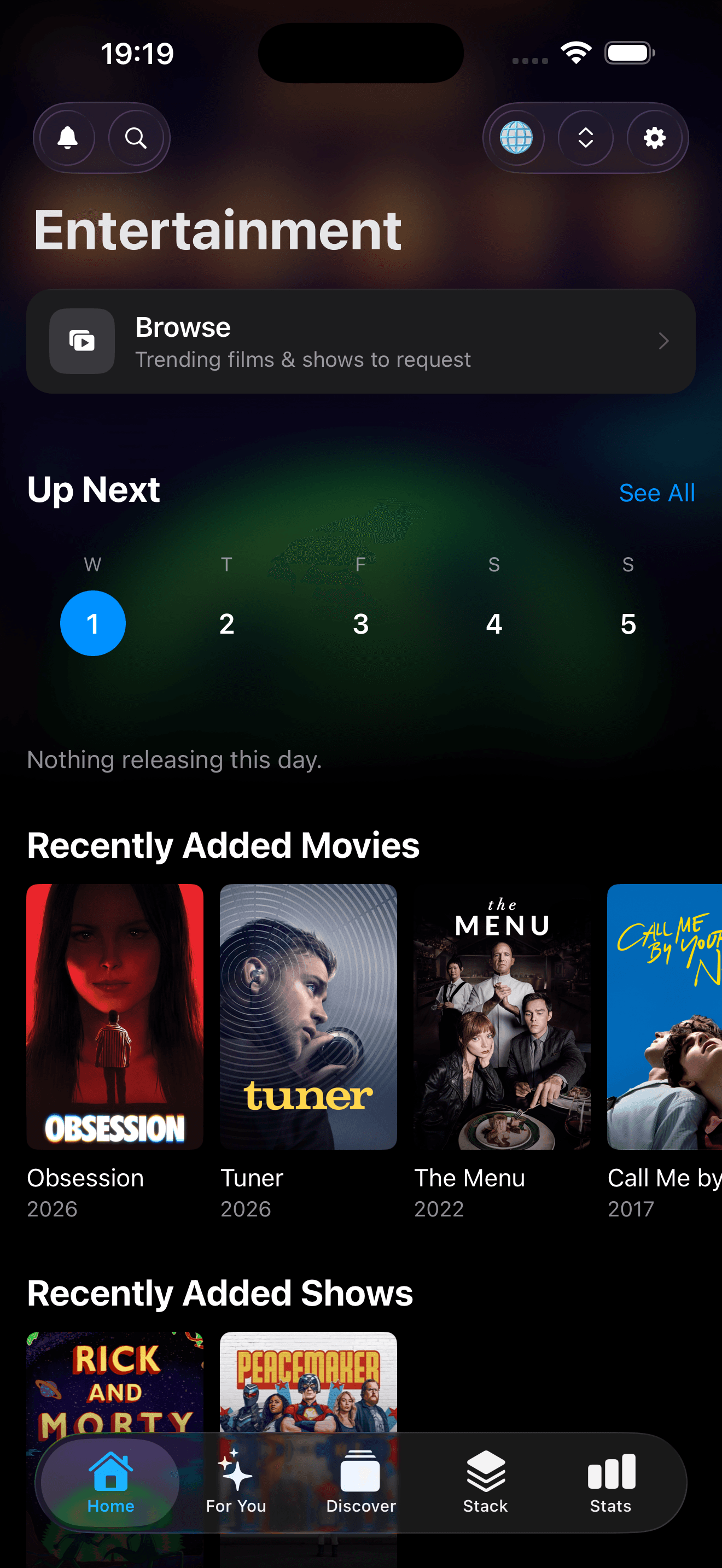 Quartermaster app screen 1